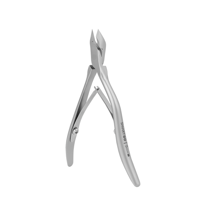 Nagelhautzange STALEKS SMART NS-80-5, Edelstahl, Doppelfeder, ergonomische Griffform “Welle”, Klingenlänge 5 mm - Ivaka Store
