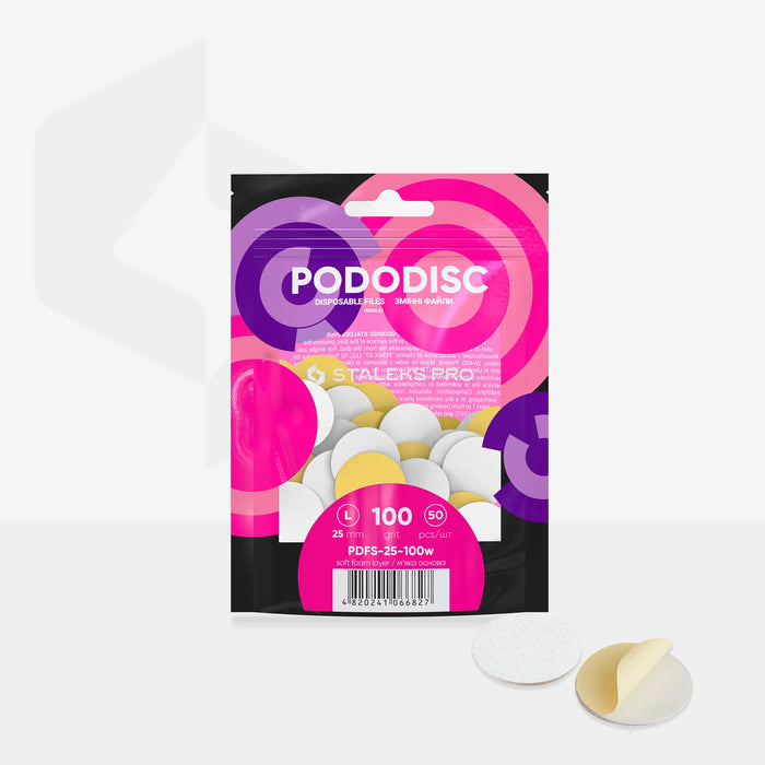 Wechselpads PDFS “soft” für Staleks Pododisc, verschiedene Durchmesser und Körnungen, Packung 50 Stück - Ivaka Store