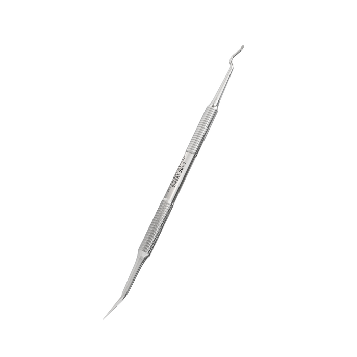 Pediküre-Doppelinstrument Kürette “Halbkugel” und “Spitze” STALEKS EXPERT PE-20/1, Edelstahl - Ivaka Store