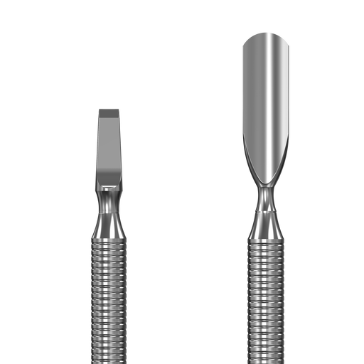 Doppelinstrument STALEKS EXPERT PE-30/5, Edelstahl, 156 mm, Pusher gerundet breit 9 mm / Schaber gerade - Ivaka Store