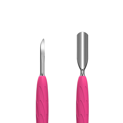 Doppelinstrument für Maniküre mit Silikongriff STALEKS UNIQ PQ-10/6 (Breiter runder Pusher + Pike gebogen) - Ivaka Store