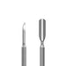 Edelstahl-Doppelinstrument STALEKS SMART PS-51/3 Abgerundeter, breiter Spatel und Nagelreiniger - Ivaka Store