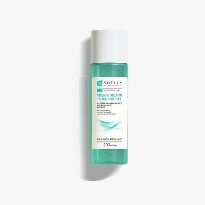 Shelly Peeling gel for hands and feet with aloe vera, mint extract and aha-acids, 200 ml - Ivaka Store