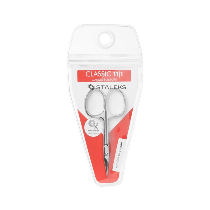 Nagelhautschere STALEKS CLASSIC SC-11/1, gebogene Klinge “Turmspitze” 25 mm, Edelstahl - Ivaka Store