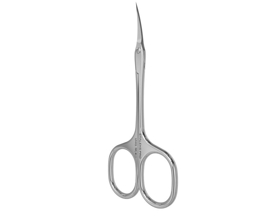 Nagelhautschere STALEKS UNIQ SQ-10/4 “Ballerina”, verlängerte Griffe, Klinge klassisch gebogen - Ivaka Store