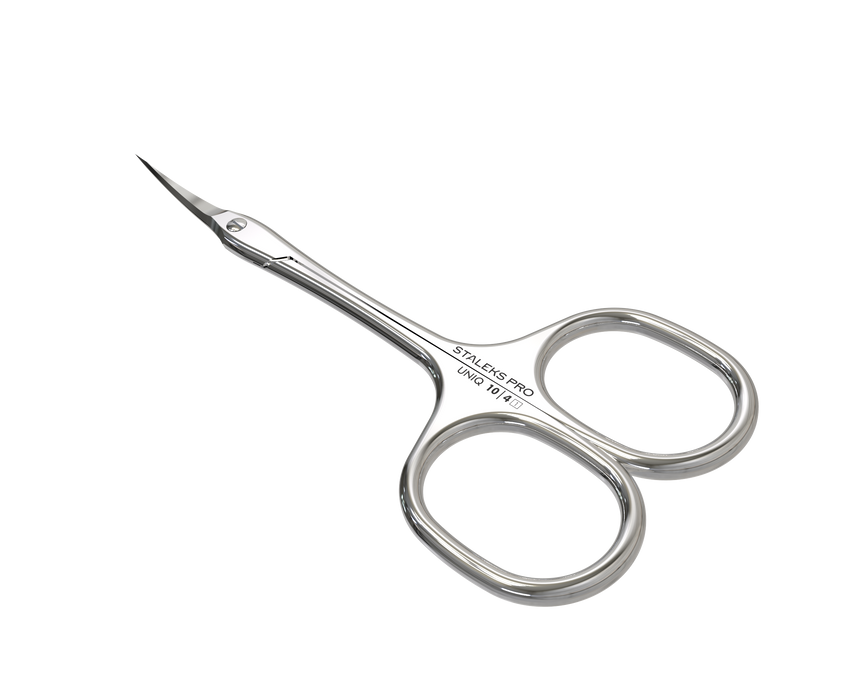 Nagelhautschere STALEKS UNIQ SQ-10/4 “Ballerina”, verlängerte Griffe, Klinge klassisch gebogen - Ivaka Store