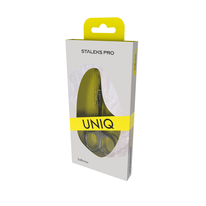 Nagelhautschere STALEKS UNIQ SQ-10/4 “Ballerina”, verlängerte Griffe, Klinge klassisch gebogen - Ivaka Store