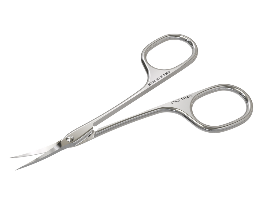Nagelhautschere STALEKS UNIQ SQ-10/4 “Ballerina”, verlängerte Griffe, Klinge klassisch gebogen - Ivaka Store