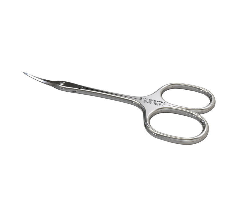 Nagelhautschere STALEKS UNIQ SQ-10/4 “Ballerina”, verlängerte Griffe, Klinge klassisch gebogen - Ivaka Store