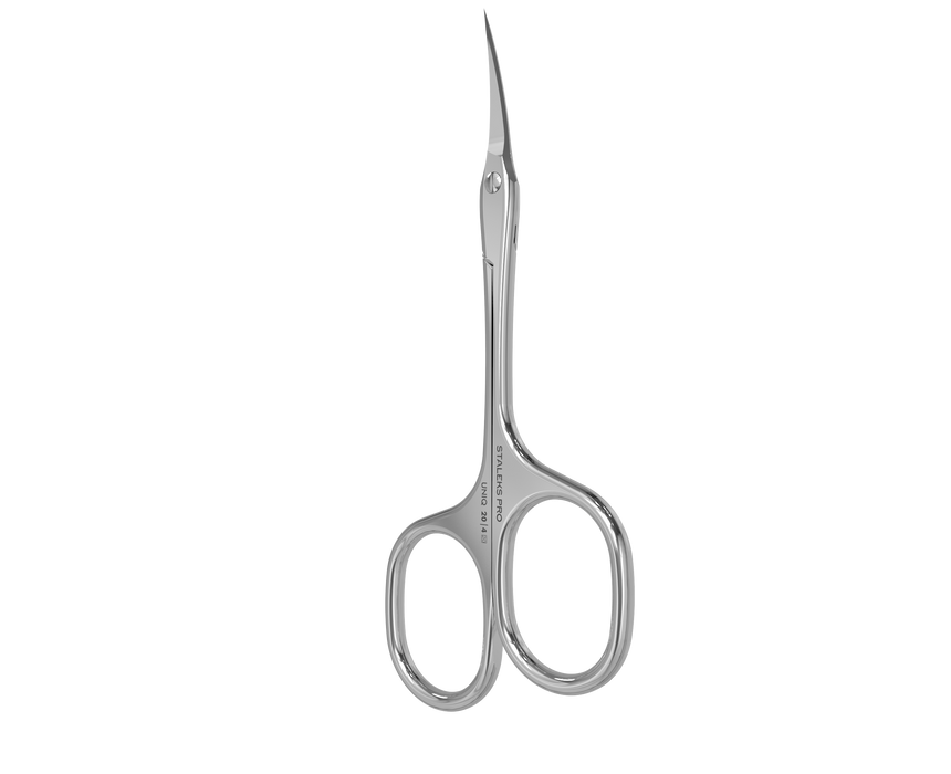 Nagelhautschere STALEKS UNIQ SQ-20/4, asymmetrische Griffe, Klinge klassisch gebogen - Ivaka Store