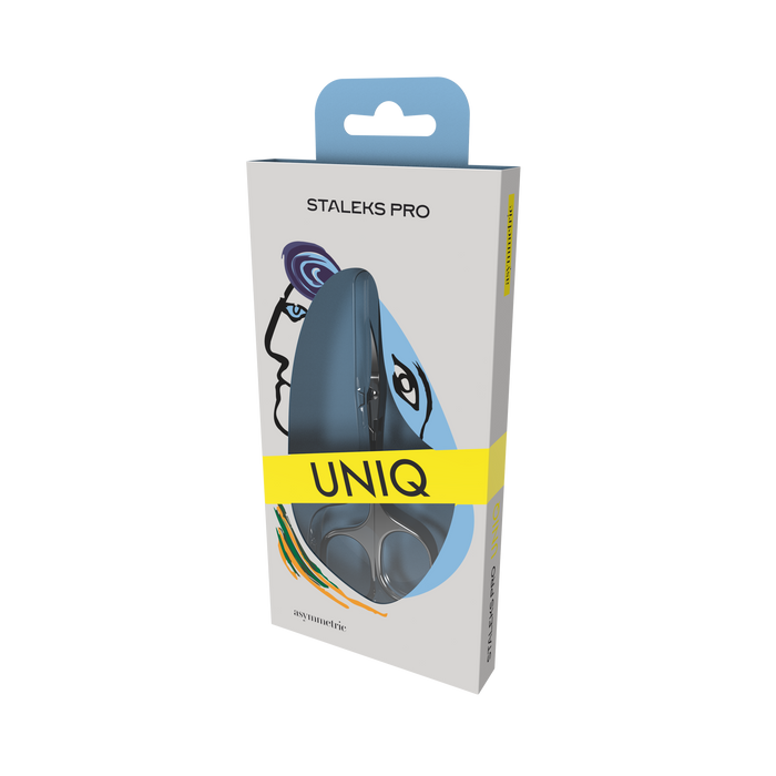 Nagelhautschere STALEKS UNIQ SQ-20/4, asymmetrische Griffe, Klinge klassisch gebogen - Ivaka Store