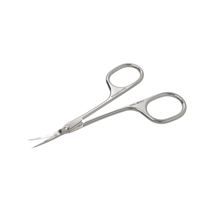 Nagelhautschere STALEKS UNIQ SQ-20/4, asymmetrische Griffe, Klinge klassisch gebogen - Ivaka Store