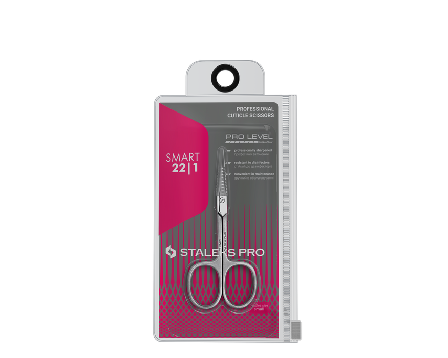 Nagelhautschere STALEKS Smart SS-22/1, Edelstahl, Klinge 24 mm - Ivaka Store