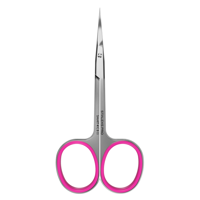 Nagelhautschere STALEKS Smart SS-41/3, Klinge mit Haken 25 mm, Silikon-Ringe - Ivaka Store