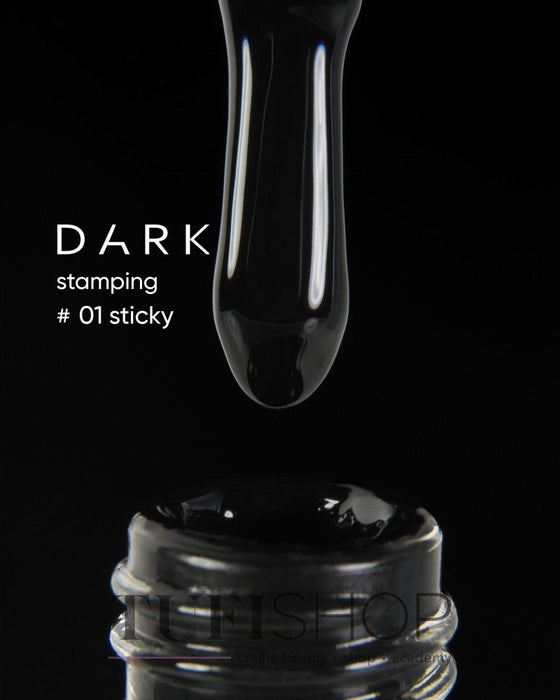 DARK Stamping Polish 01 schwarz, 10 ml