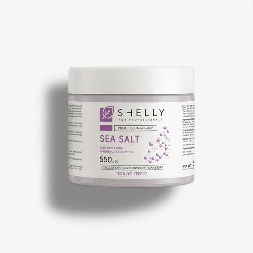 Shelly Sea salt for pedicure and manicure with with silver ions, panthenol and mint oil, 550 g - Ivaka Store