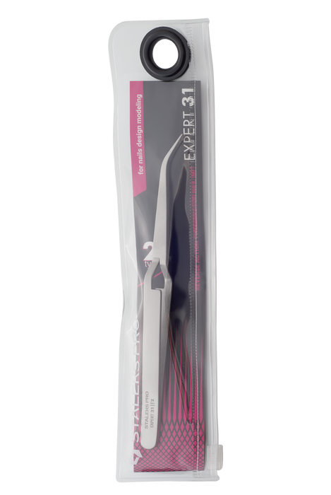 Reverse-Pinzette STALEKS EXPERT TE-31/2 zum Festklemmen des Bogens bei der Nagelmodellage - Ivaka Store