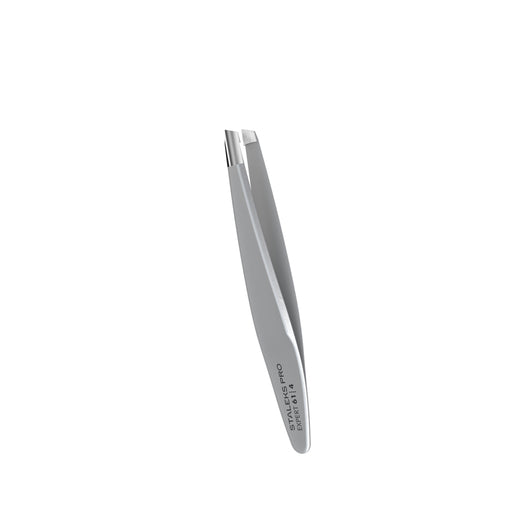 Kompakte Augenbrauen-Pinzette mit abgeschrägten schmalen Kanten STALEKS EXPERT TE-61/4 - Ivaka Store