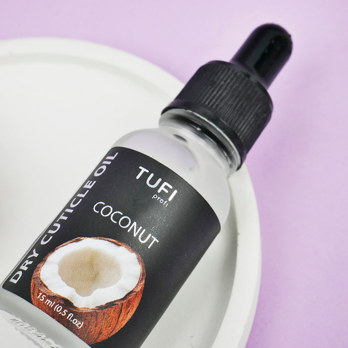 Trockenes Nagelhautöl TUFI profi PREMIUM Coconut, 15 ml - Ivaka Store