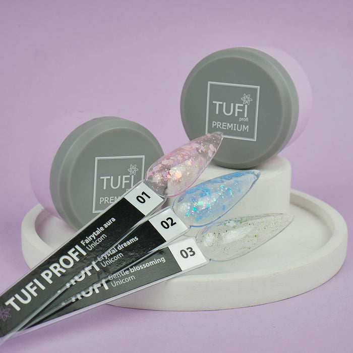 Gel polish TUFI profi PREMIUM Unicorn 03 light bloom, 5 ml