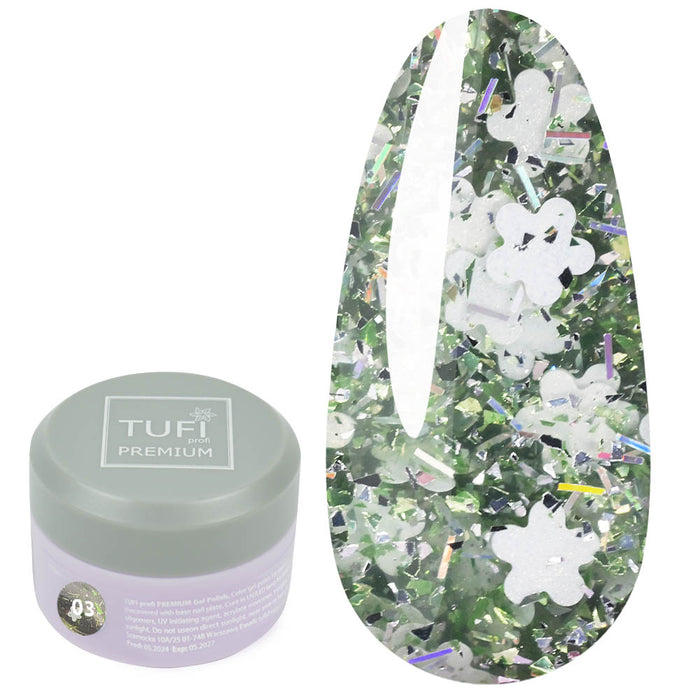 Gel polish TUFI profi PREMIUM Unicorn 03 light bloom, 5 ml