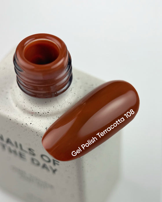 NAILSOFTHEDAY Gel polish Terracotta-108, 10 ml AUTUMN 2025 - Ivaka Store