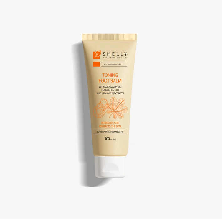 Shelly Toning foot balm with macadamia oil, extracts of horse chestnut and witch hazel, 100 ml - Ivaka Store