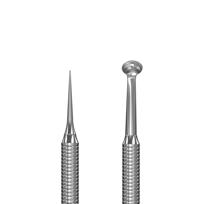 Kosmetologisches Doppelinstrument STALEKS EXPERT ZE-20/4 Uno-Löffel groß und Vidal-Nadel - Ivaka Store