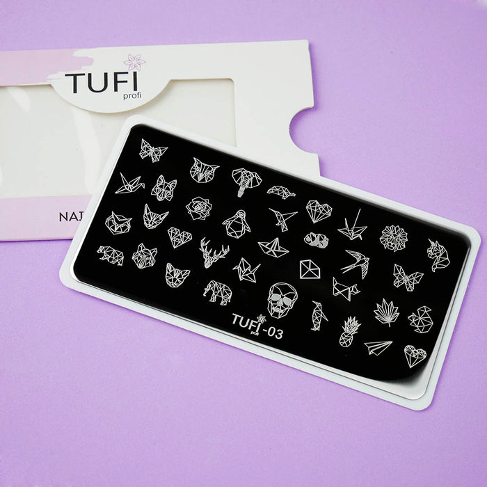 Stamping-Schablone TUFI profi PREMIUM Nr. 3