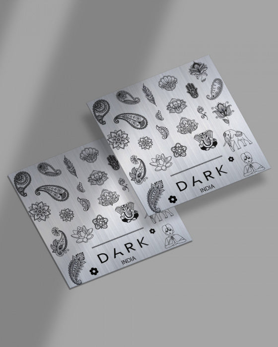 DARK Stamping-Platte "India"