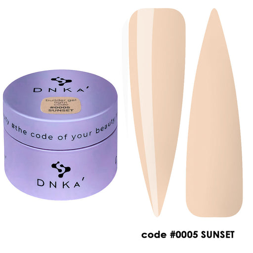BUILDER GEL LIGHT "DNKa", 30 ml #0005 Sunset - Ivaka Store