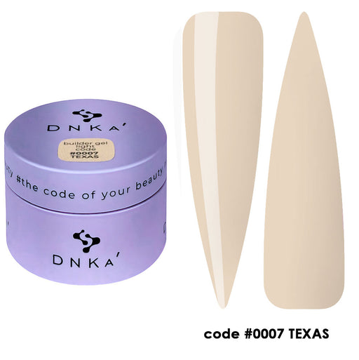 BUILDER GEL LIGHT "DNKa", 30 ml #0007 Texas - Ivaka Store