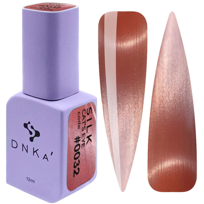 COLOR GEL POLISH CAT`S EYE "DNKa", 12 ml #0032 SILK - Ivaka Store