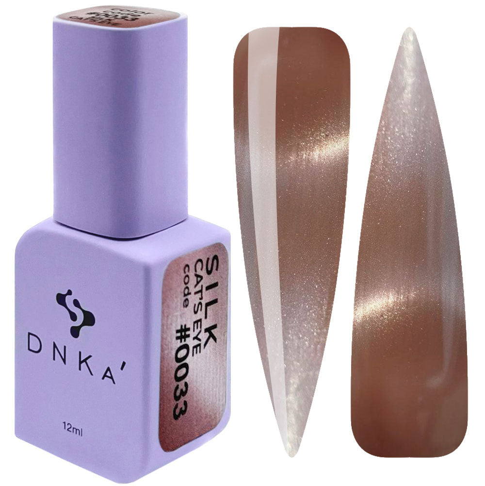 GEL POLISH CAT`S EYE "DNKa" SILK
