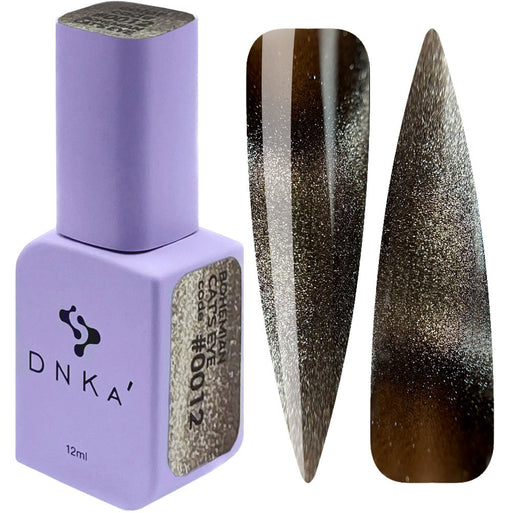 COLOR GEL POLISH "DNKa", 12 ml #0012 Cat's Eye - Ivaka Store