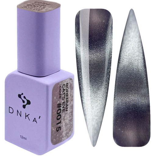 COLOR GEL POLISH "DNKa", 12 ml #0015 Cat's Eye - Ivaka Store