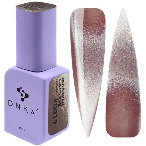 COLOR GEL POLISH "DNKa", 12 ml #0019 Cat's Eye - Ivaka Store