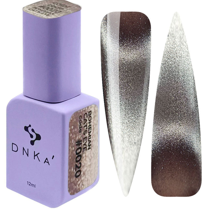 COLOR GEL POLISH "DNKa", 12 ml #0020 Cat's Eye - Ivaka Store