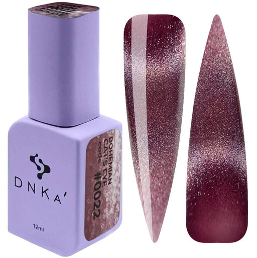 COLOR GEL POLISH "DNKa", 12 ml #0022 Cat's Eye - Ivaka Store