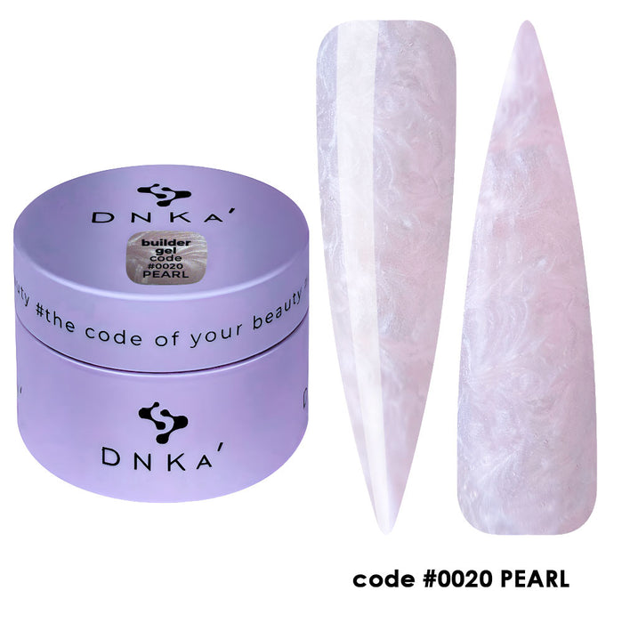 BUILDER GEL "DNKa", 30 ml #0020 Pearl