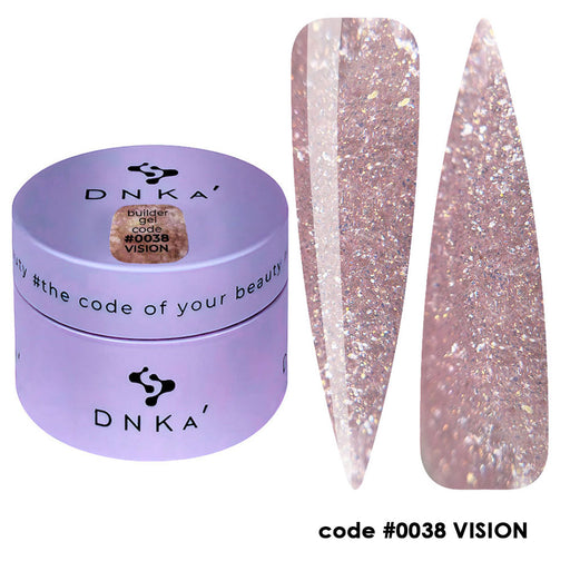 BUILDER GEL NEW FORMULA "DNKa", 30 ml #0038 Vision - Ivaka Store