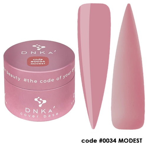 RUBBER BASE FRENCH "DNKa" (cover), #0034 Modest 30 ml - Ivaka Store
