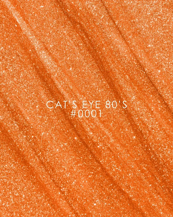 COLOR GEL POLISH CAT`S EYE "DNKa", 12 ml #0001 80`s
