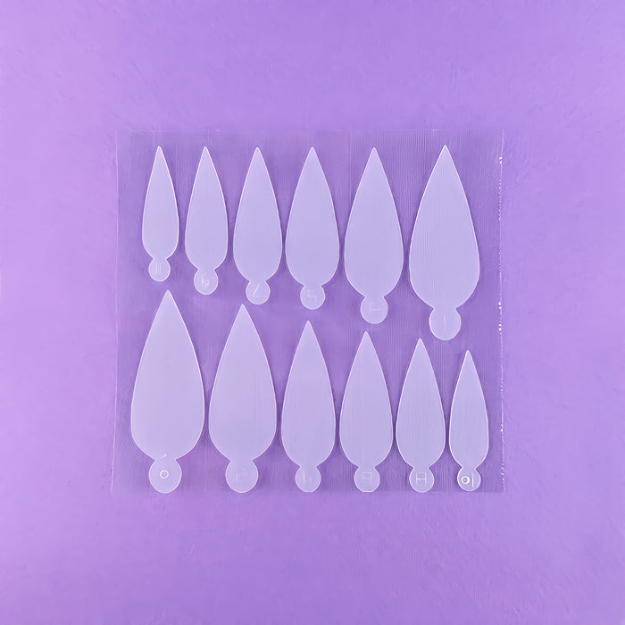 PROFESSIONAL NAIL MOLDS "DNKa", #0001 36pcs