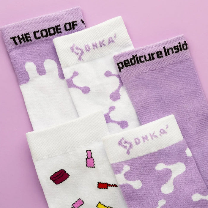 Socken „DNKa“ – Lila - Ivaka Store