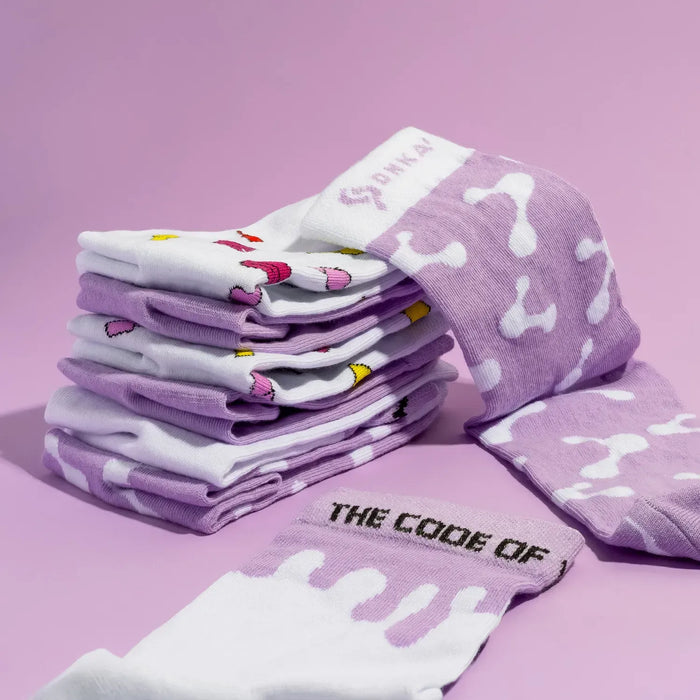 Socken „DNKa“ – Lila - Ivaka Store