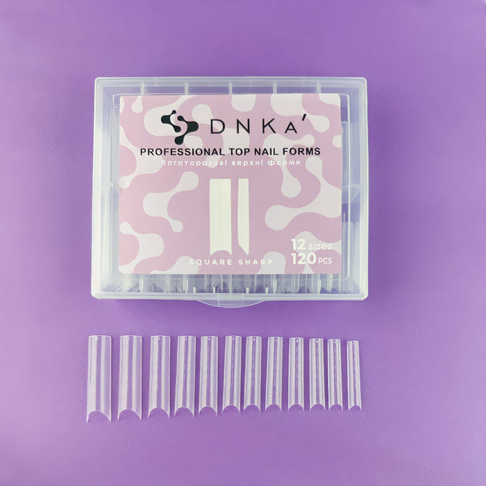 PROFESSIONAL TOP NAIL FORMS "DNKa", SQUARE SHARP 120pcs