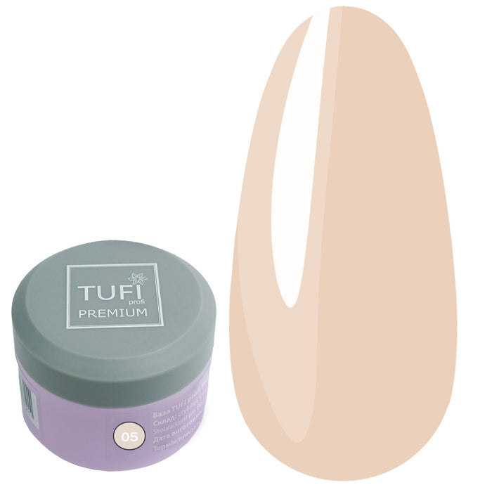 RUBBER FRENCH BASE TUFI profi PREMIUM 05 süßes Nougat 30 ml (0121332)