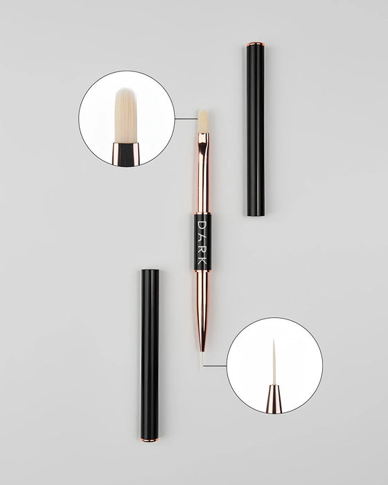 DARK doppelseitiger Pinsel (Liner 10 mm + Gel 12 mm)