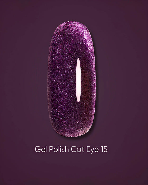 DARK Gel Polish Cat Eye 15, 6 ml - Ivaka Store